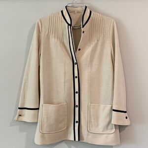 David Crystal - vintage size 12, black and beige jacket